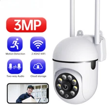 3MP PTZ IP Camera Color Night Auto Tracking IP WiFi Camera Security Surveillance