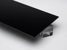 Acrylic Sheet Black Opaque, Plexiglass Sheet, Plastic Choose Size and Thickness