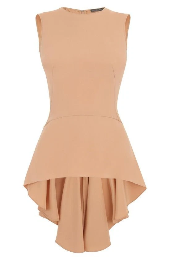 CAMICETTA ABITO ICONICA SPLENDIDA 2DIE4 firma Alexander McQueen blu scuro peplum