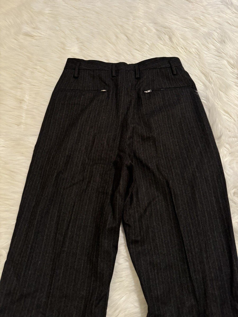 HED MAYNER LOOSE PANTS(BROWN PINSTRIPE) Hed Mayner New Stirrup