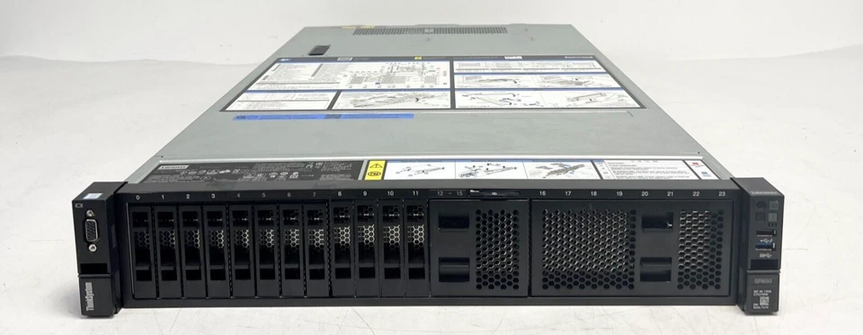 Lenovo Thinksystem SR650 2x Xeon 6130 128GB 2x600GB 15K SAS 16SFF 2U Rack Server - Image 2 of 4
