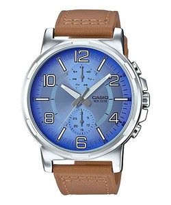 casio enticer blue dial men's watch