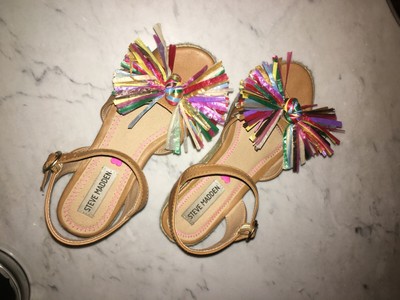 steve madden raffia wedge