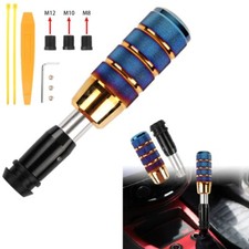 Universal Aluminum Burnt Blue-gold Automatic Gear Stick Shift Knob Shifter Head