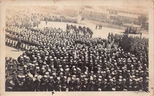 RPPC Marine Corps Navy Military Parade Naval Base Photo Postcard C58