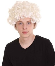 Colonial Historical Curly Wig White HM-903