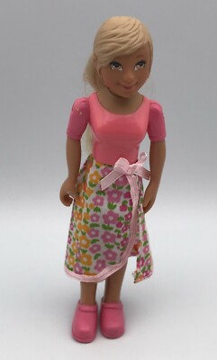 Learning Curve Caring Corners Dollhouse BLOND MOM Skirt Mother Lady Doll Figure