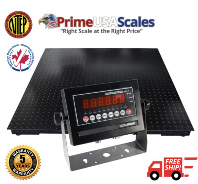 Prime USA NTEP 10,000 lb 2' x 3' Floor Scale w/ Legal For Trade Indicator 2x3 ft