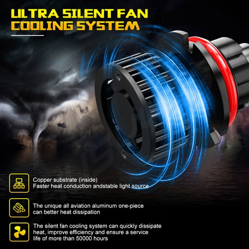 9007 9145 3157 LED Headlight Fog Bulb+Turn Signal Lamp Fit 2001-2011 Ford Ranger - Foto 4 di 24