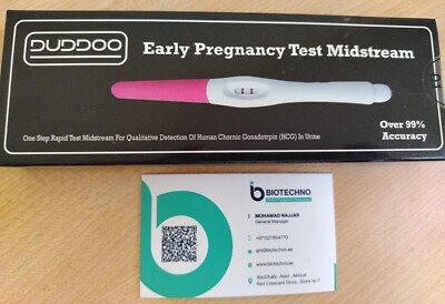DUDDOO-EARLY PREGNANCY TEST MIDSTREAM OVER 99% ACCURACY