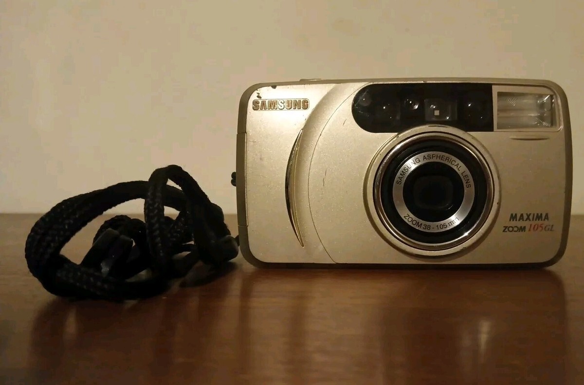 Samsung Maxima Zoom 105GL 35mm Point Shoot Film Camera AS IS