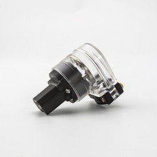 IEC Female Power Connector Rhodium plating 90 degree Right angled Cable plug