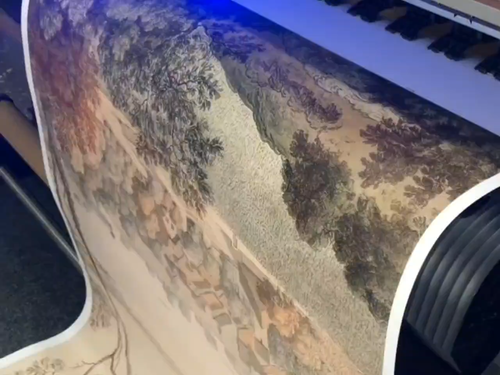 Sunshine over Lake Green Trees Landscape Vintage Decor Wallpaper Murals - Video 1 of 1