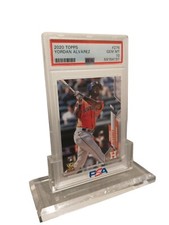 NEW PERFECT FIT PSA GRADED ACRYLIC DISPLAY STAND FOR PSA SLABS WITH LOGO