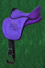Treeless New Model Purple Western Bareback Horse Saddle All Size 16 To 18 Inch