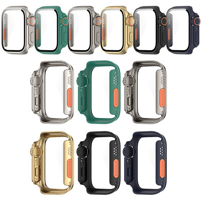 For iWatch Series 8/7/6/5/4/SE 40/44/45mm Watch Case Full Screen Protector Cover