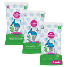 Breast Pump Wipes by Dapple Baby Hypoallergenic Powered by Plants Removes New