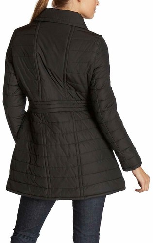 NWT ABS by Allen Schwartz Women's Double Breasted Quilted Jacket Coat Size Large - Picture 3 of 5