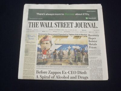 2020 DEC 7 THE WALL STREET JOURNAL - VENEZUELAN GOV'T TIGHTEN GRIP IN ELECTION