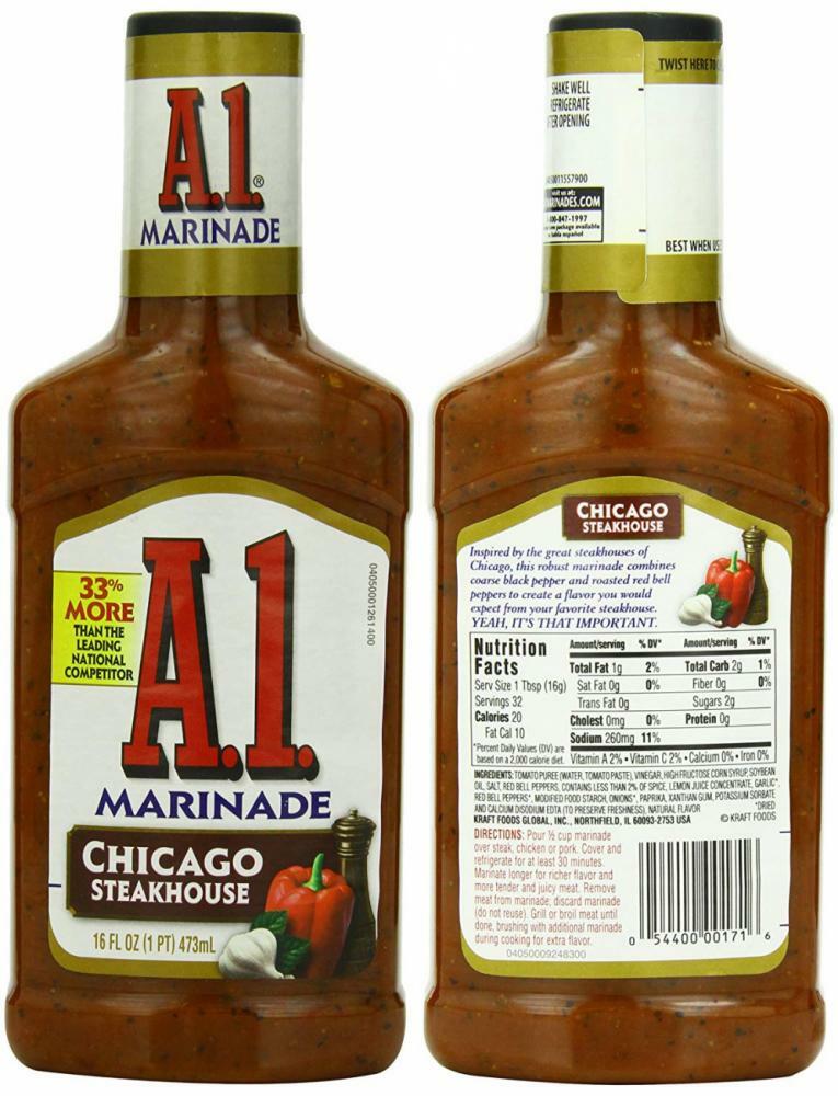 A.1. Chicago Steak House Marinade (16 oz Bottles, Pack 16 Ounce (Pack