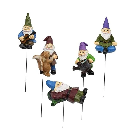 Flores Adornos De al aire libre en miniatura de piedra y estatuas