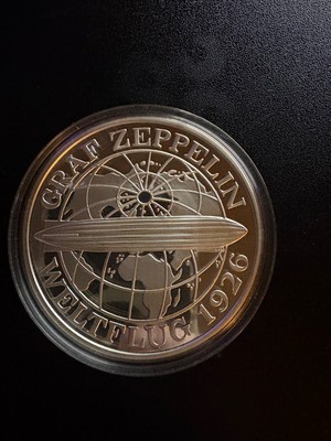 1986 Germany Graf Zeppelin Weltflug 1926 Horse 5oz