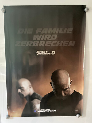 Filmposter * Kinoplakat * A1 * Fast & Furious 8 * 2017 * Teaser * gerollt