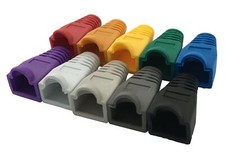 100 Pack Cat5E Cat6 RJ45 Ethernet Network Cable Strain Relief Boots Plug Cover