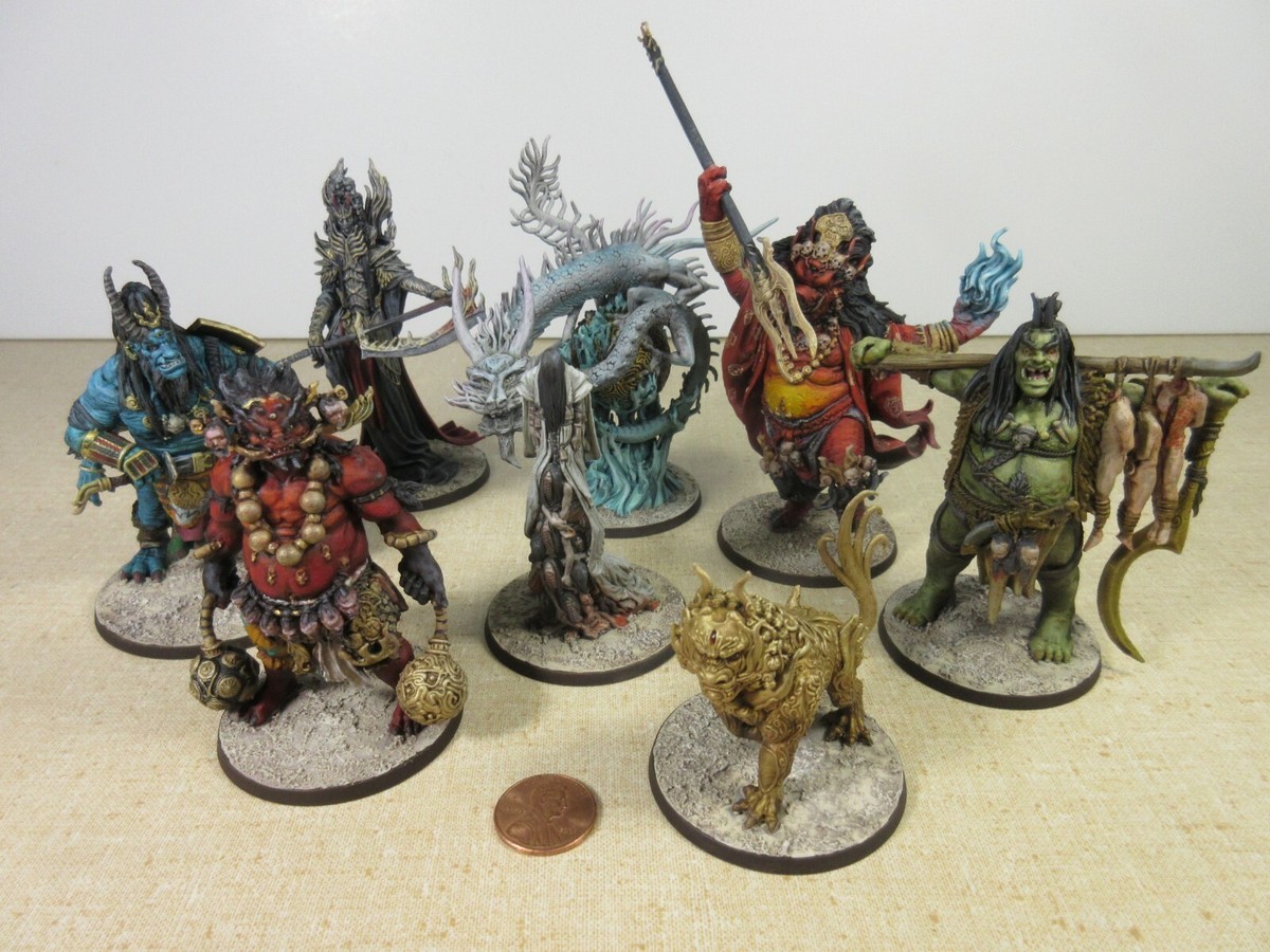 Rising Sun Board Game w PAINTED Monsters CMON 2018 All Parts Rising Sun Board Game w PAINTED Monsters CMON 2018 All Parts
