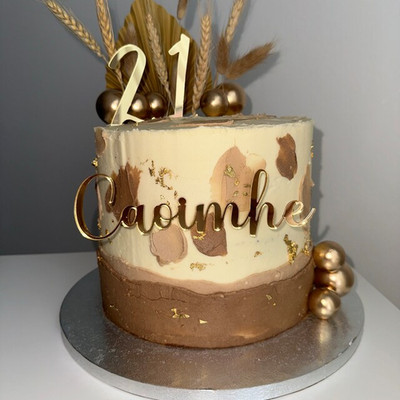 PERSONALISIERTER TORTENAUFLEGER NAME ALTER CHARM HAPPY BIRTHDAY TORTENANHÄNGER NAME & ALTER