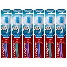 Effortless Plaque Removal with Slimsoft Toothbrush Pack of 6 Multicolor