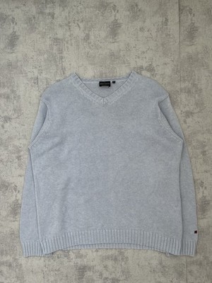 Red and Green Sweater hellblau Vintage | Damen XXL