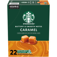 Starbucks Caramel Naturally Flavored Coffee Keurig K-Cup Coffee Pods, 22 count