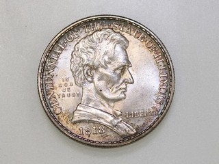 1918 LINCOLN COMMEMORATIVE SILVER HALF DOLLAR