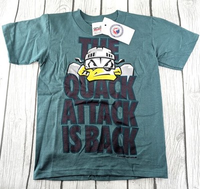 Vintage 90's Anaheim Mighty Ducks T-Shirt The Quack Attack is Back Youth Small