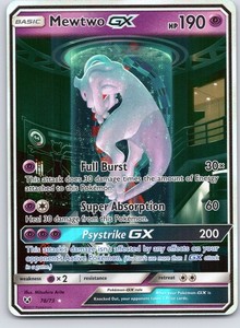 mewtube pokemon card Mewtwo GX - 082/072 - SM3+: Shining Legends - Pokemon Japan