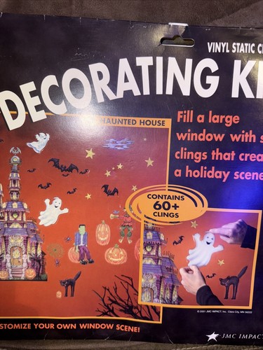 2001 reusable/washable Halloween extreme window themes window decorating kit - Picture 4 of 18