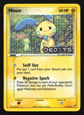 Minun 41/107 Deoxys STAMPED Reverse Holo Uncommon Pokemon Card on eBay