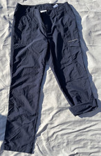 Columbia PFG Women s Blue Roll Up Pants Size 4 Omni-Shade Fishing Hiking