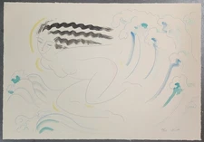 Muramasa Kudo- Limited edition Serigraph "Surf" Hand Signed - Beautiful!