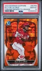 ELLY DE LA CRUZ 2023 BOWMAN SAPPHIRE “ORANGE SAPPHIRE” SSP /50 (PSA 10) REDS RC