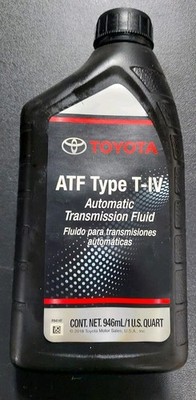 Toyota ATF Type T-IV Automatic Transmission Fluid 1 Quart 946mL