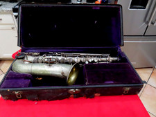 Antique Pan American Saxophone PATD 1915 1153489S P 30008 L Silver Plate L7.25