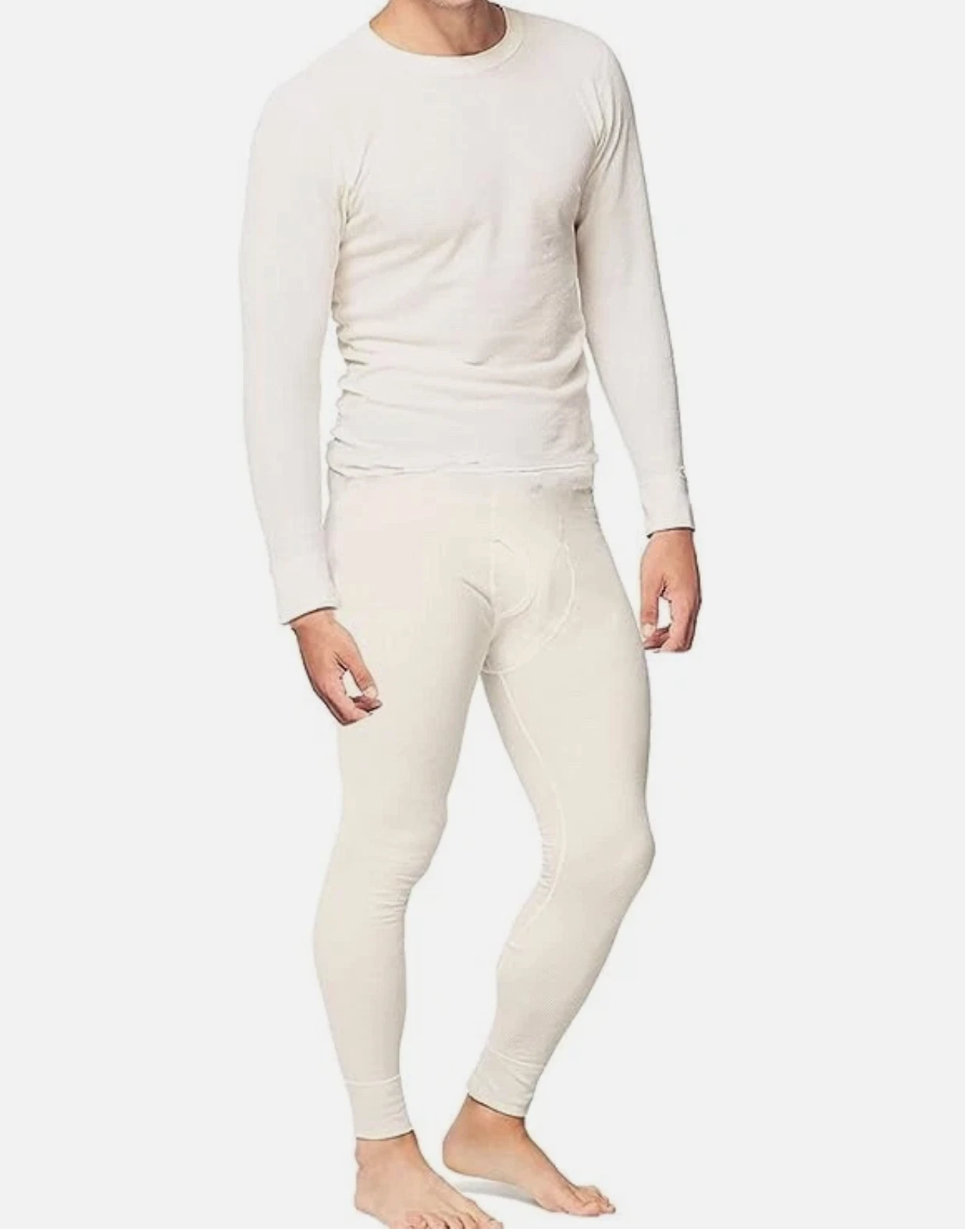 Place and Street Thermal Underwear Set Men’s Cotton Blend Off White Large New
Opens in a new window