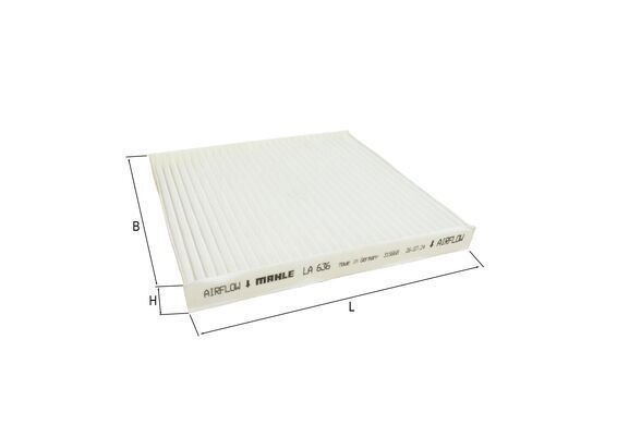 Cabin Air Filter Fits Citroen Hyundai Mitsubishi Peugeot MAHLE LA 636