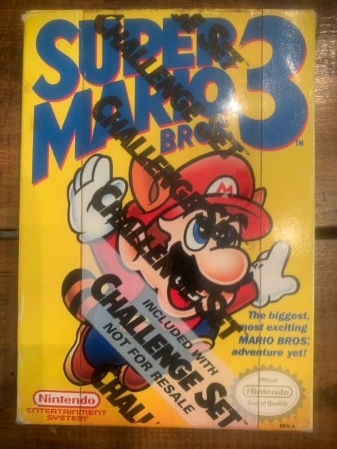 Super Mario Bros 3 NOT FOR RESALE Challenge Set In Box Great Game