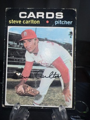 1971 Topps STEVE CARLTON Baseball Card #55 St. Louis Cardinals HOF