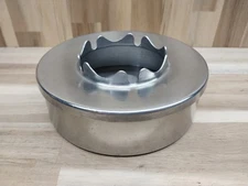 Vintage Handcrest 2 Piece Aluminum Ashtray Military