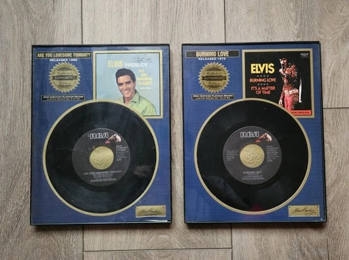 VTG Elvis Presley Collector Edition Are You Lonesome Tonight/Burning Love Record