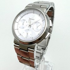 Seiko Lukia LK Triple Calendar Lavender, New Battery, Women's Watch, Working